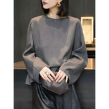 Toloer 2025 New Solid Color Shirt Slim Fashion Shirt Elegant Temperament Commuting OL Chiffon