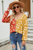 Print Button Down Dropped Shoulder