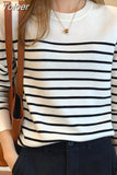 Fashion Womens Sweaters Casual Long-Sleeved Elegant O-Neck Basic Pullover Soft Streetwear Chic Knitwear Sweaters