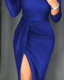Shoulder Hot Diamond Solid Color Thin Temperament Commute Seven-Point Sleeve Mid-Rise