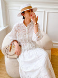 Spring Dress Women's Design Sense French Small Fragrant Heavy Industry Embroidery Quality Women's White Temperament Commuting