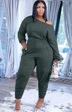 Casual Stacked Jumpsuit with