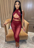 Sexy Bandage Crop Top And Pant 2 Piece