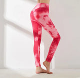 Up Leggings Women Tie-dye Legins Fitness High Waist Anti Cellulite Leggins Workout Sexy Jeggings 2020 New