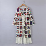 new fashion pure handmade knitted winter sweater coat patchwork open stitch long sleeve high quality autumn