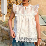 New Tiansi Shirt Thin French Design Sense Of Southern Oil European Women's Clothing Famous Wind White Women's Top