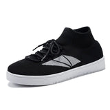 Trend Men Casual Shoes Mesh Breathable Light Unisex Sneakers Soft Comfort Wear-resisting Footwear Black All-match