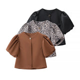 Homemade New Women's Classic Fashion Spring Fashion Casual Bubble Sleeve