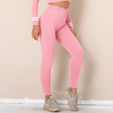 Seamless Gym Set Fitness Clothing Women Sports Clothing Sportswear Female Workout Legging Khaki Zipper Crop Top Sport