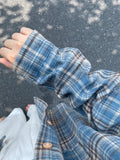 Plaid Long-Sleeved Shirt Women Spring And Autumn Loose Thin Oversize Harajuku Wind Leisure Shirt