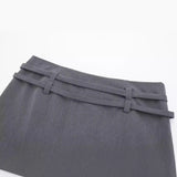 New Spring Style Buckle Decoration Solid Color Fashion Dress Pants 25553140-Outfit