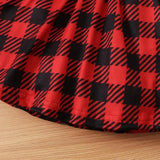 Baby Girl Christmas Print Two Piece Skirt Set with