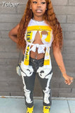Graphic T Shirts Streetwear 2023 Summer Clothes for Women Sexy Asymmetrical Split Cut Out Sleeveless Tops