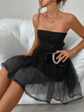 Spring And Summer Women's Dress Wrapped Brat Repair Net Yarn