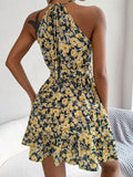 Grecian Tie Waist Tiered