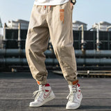 Spring New Men Harem Pants Fashion Brand Men's High Street Velcro Trousers High Quality Drawstring Casual Pants