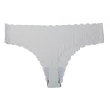 Lady One-Thick Thread Wave Side Cotton Crotch Low-Waist Bikini Trousers