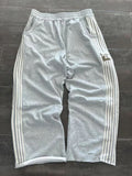 Trousers For Men And Women Ins Cotton Heavy Baggy Wide-Legged Trousers Side Striped Trousers Straight Trousers With Falling Feeling-Outfit
