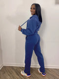 Blank Hoody 2 Piece Pants Set