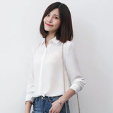 Chiffon Shirts Womens Tops And Blouse 2021 New Casual Multi Color Womenswear Plus Size Long Sleeve Blouses Clothing