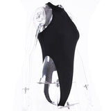 Tops Bodysuit Women T-shirt Summer Clothes y2k Sleeveless Solid Color Harajuku Slim Halter Basic Sexy Jumpsuit Streetwear-Outfit
