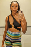 Sexy Halter Solid Crop