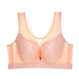 Push Up Bras for Women Full Cup Vest Bra Brassiere Plus Size C / D Cup Black Blue
