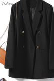 Blazer Women Spring Autumn Elegant Long Sleeve Suit Jacket Casual Office Lady Coat Chic Femme Pants