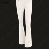 Women Spring Outfits Casual Zipper Sweater Hoodie Set High Waist Flare Pants Suits Pink Knitted Womens Y2k Two Piece