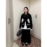 Temperament Hottie Purple Shoulder Knitted Shirt Girl Early Autumn Chic T-Shirt Long-Sleeved