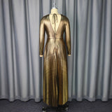 New Hot V-Neck Comfortable Dress Comfortable Light Luxury And Familiar Wind High-Rise 100-Folded Dress