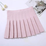 High-Waisted Plaid Women Skirts Summer Elegant a Line Pleated Skirt Girls Dance Mini Skirts for Teenager