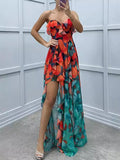 Women's New Party Mesh Yarn Tset Dress INS Casual Fashion Print
