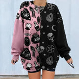 Sweatshirt Women Colorful Pullover Tops Spring Autumn Fashion Streetwear Oversized Loose Shirt Pullover Sweatshirts