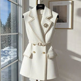 And Autumn New Vest Small Suit Jacket Short Elegant Temperament Casual Slim