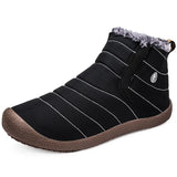 o'clock Winter Plush Men Casual Snow Boots Fashion All-match Slip-on Couple Shoes Outdoor Warm Lined Botas Mujer Big