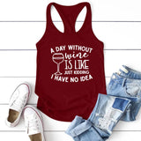 Letter Print Sleeveless T