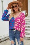 Print Button Down Dropped Shoulder