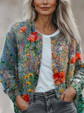 New 3D Printed Women's Cardigan Knitted Jacket Spring Autumn Shirt