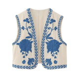 Women's Summer New External Fashion Retro Embroidery Vest