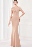 Fringe Tassels Off Shoulder Formal Mermaid Evening