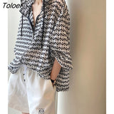 Jackets Women Print Thin Loose Hooded Design Chic Leisure Street Wear Sun-proof Breathable Korean Style Ulzzang Summer