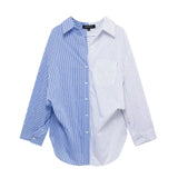 Printed Silk Shirt 2025 Spring And Summer Folding V-Neck Long Sleeve Single-Cranment Loose Top