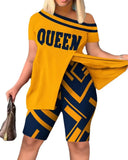 New Women's Wear Inclined Collar Short Sleeve Open-Sleeve Fork Shorts
