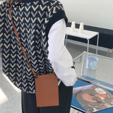 Vest Women Print Preppy Ulzzang O-neck Loose Autumn College Ladies Retro All-match Comfortable Fashion Teens Popular