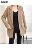 Blazers Women Streetwear All-match Chic Fashion Elegant Casual Fashion Simple New Office Lady Outerwear New