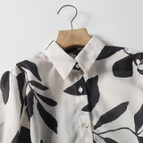 Leisure Style Comfortable Floral Printed Shirt-Outfit
