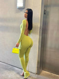Summer Streetwear Backless Rompers Womens Jumpsuit 2023 White Black One Piece Outfits Green Sexy Bodycon Ladies Jumpsuit 425-0-Outfit