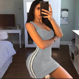 Sexy Women Summer Dress Bandage Bodycon Sleeveless Evening Party Club Short Mini Dress 2019 Fashion Women
