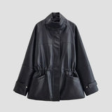 Seven-Sleeve V-Neck Loose Shirt Tight Waist Broad Leg Trousers Casual Suit Woman 2025 Spring And